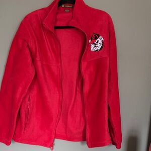 UGA Bulldawg Red Fleece Jacket